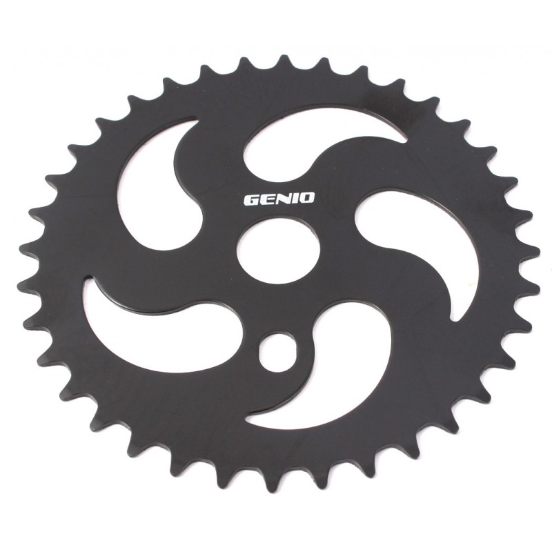 Plateau BMX KHE 44 Dents Noir - Ultra Léger 304g - Pour Vélos Freestyle