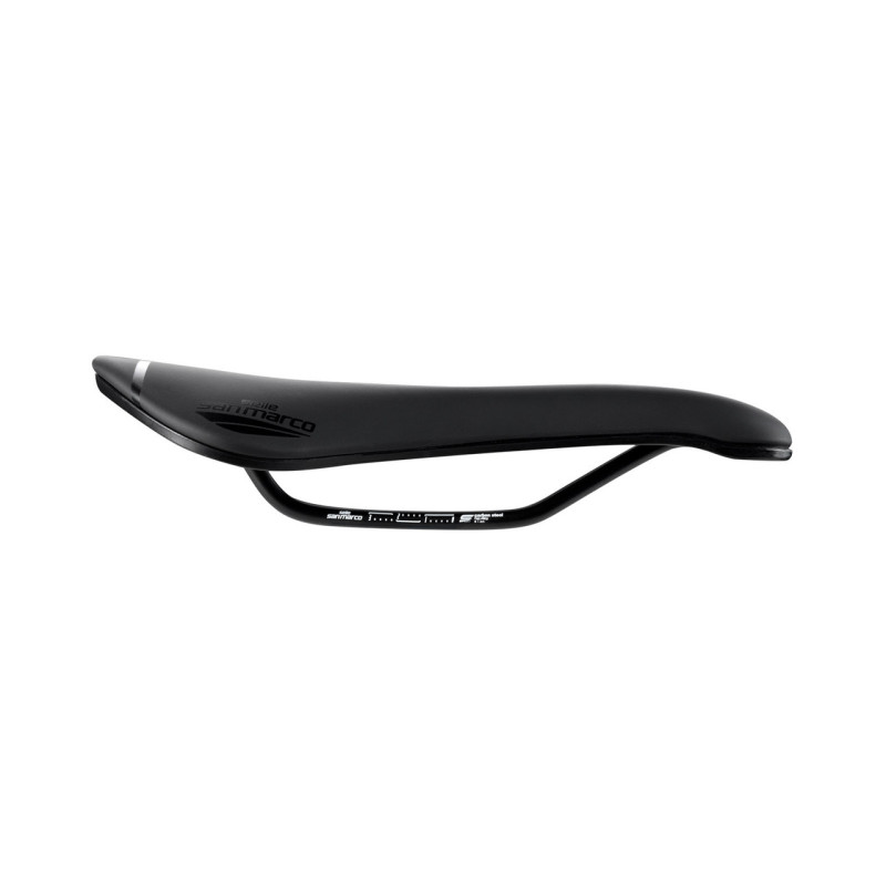 Selle De Vélo San Marco Aspide Microfeel - Polyuréthane Blanc - 278x134 Mm - 204g - Pour Route Et VTT - Rails Titane - 2